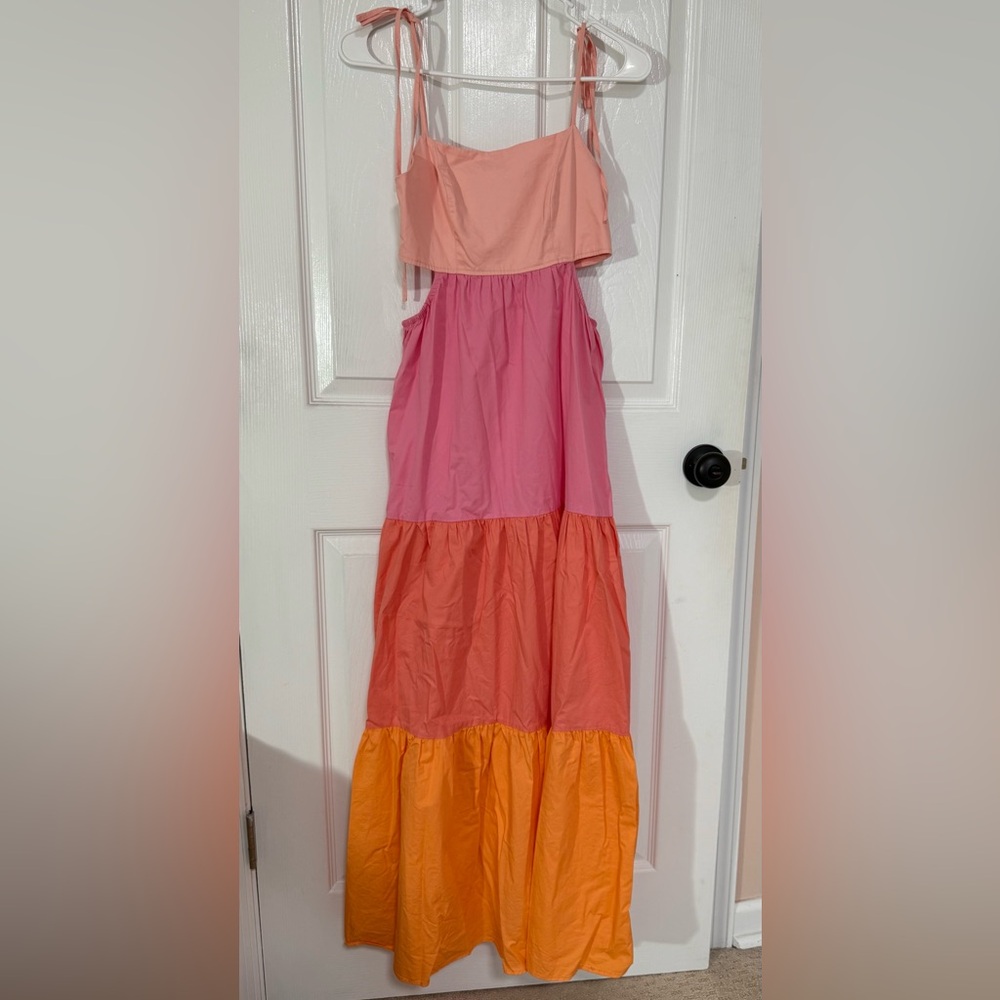 Altar'd State Vibrant Tiered Maxi Dress